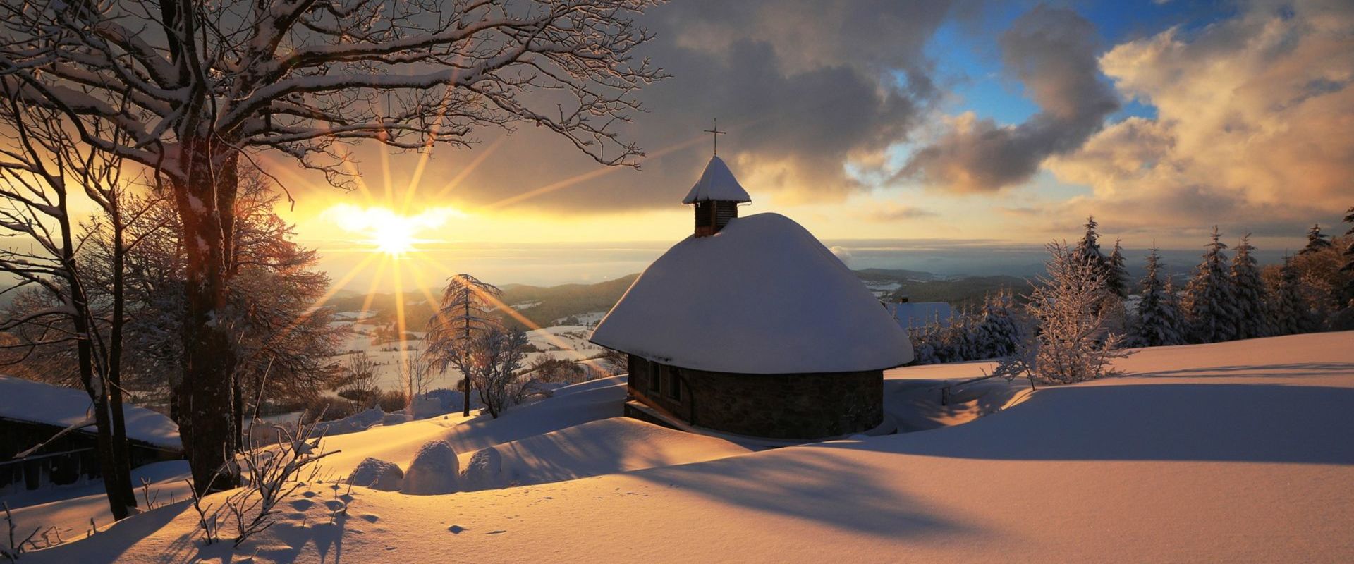 Winterabend in Obergrainet. Biltautor. Dr. Fritz Haselbeck